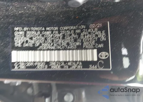 2021 Toyota Corolla Le z USA, uszkodzony, nr VIN JTDEPMAE1MJ174453